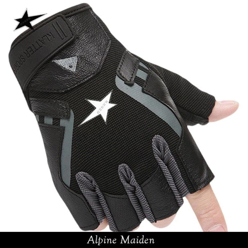 正品现货A星Alpine Maiden半指手套男户外防滑训练透气男健身手套