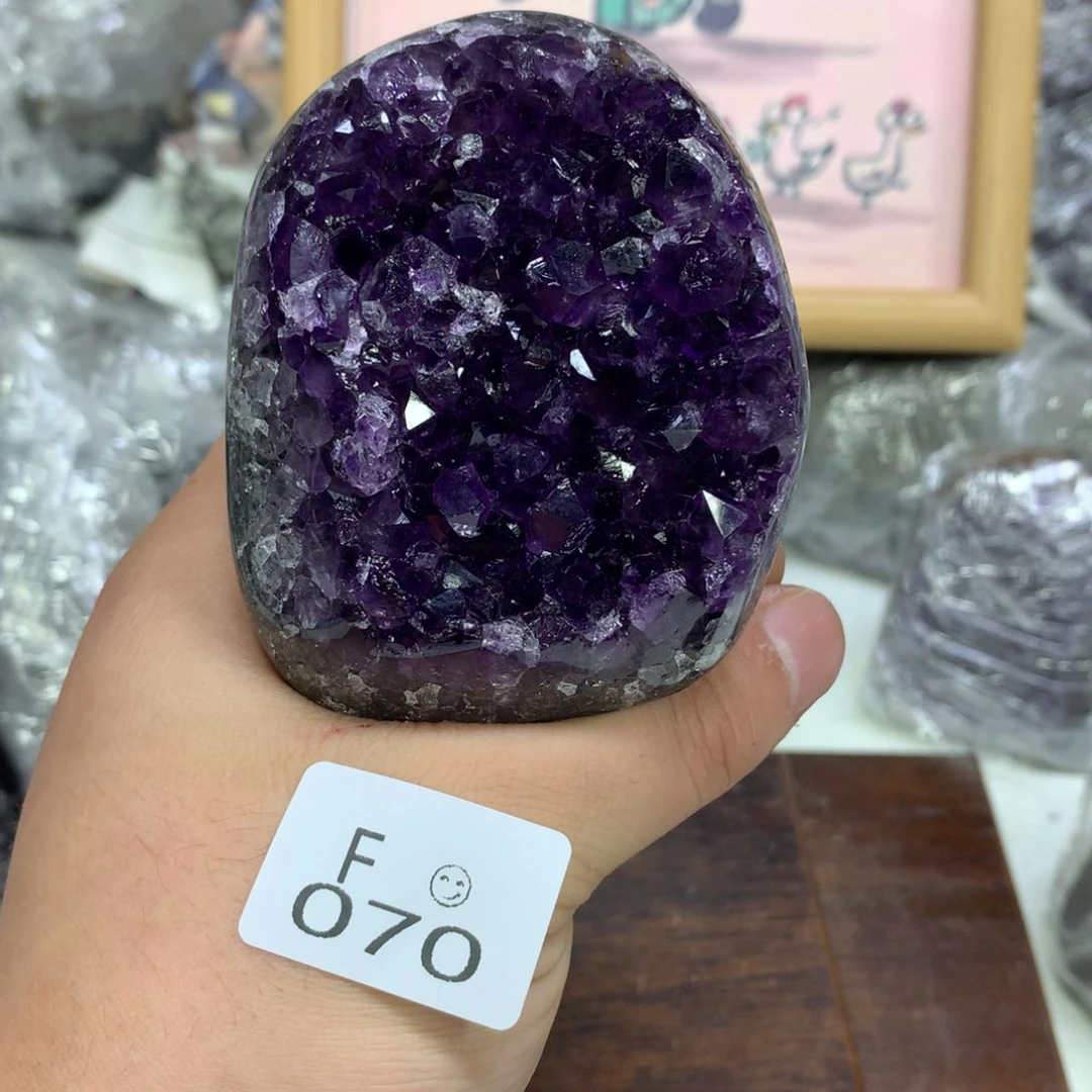 未镶嵌摆件紫晶水晶