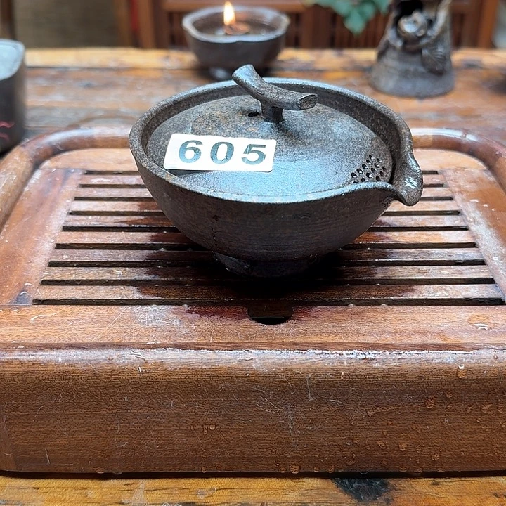 纯手工制作粗陶茶具