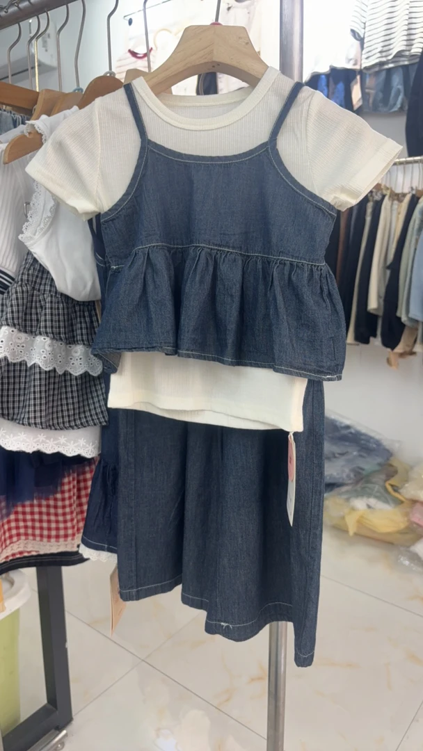 童装三件套女夏季