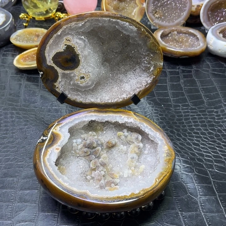 未镶嵌发饰水晶精抛奇石盆