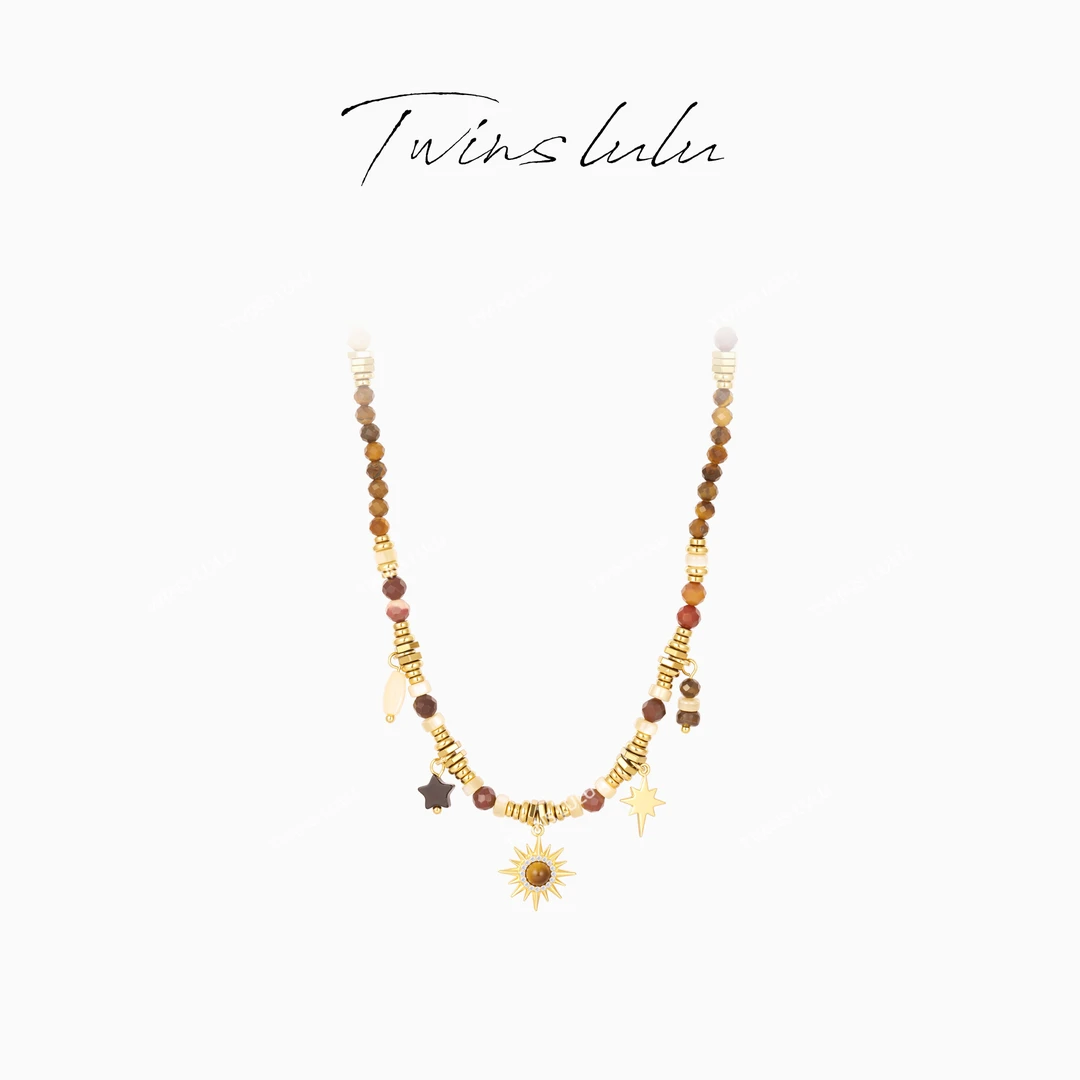 TWINS LULU 镀K金 气质小众高级感氛围感芒星项链TSJ8525