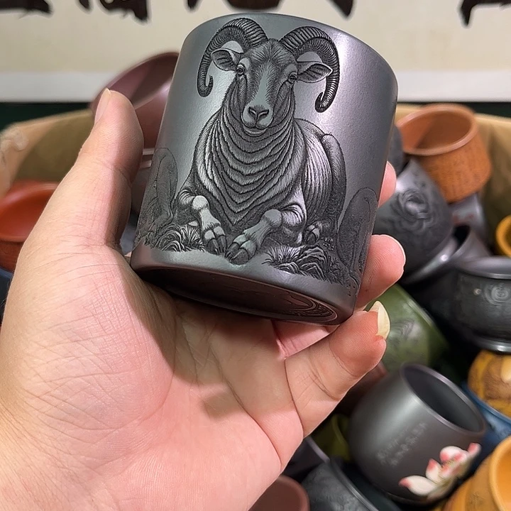 茶杯紫砂全手工紫砂主人杯