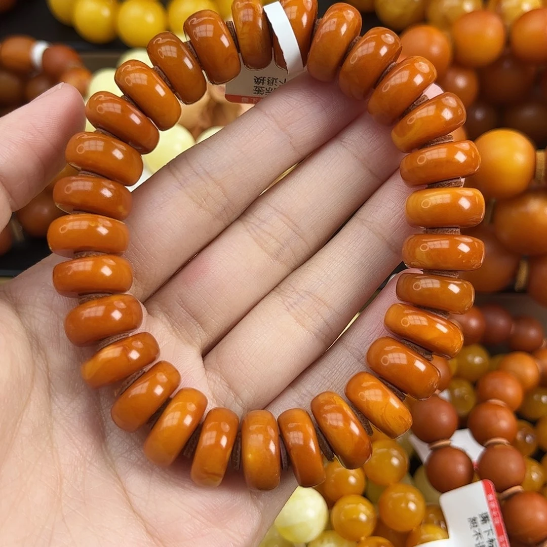 未镶嵌琥珀手链蜜蜡