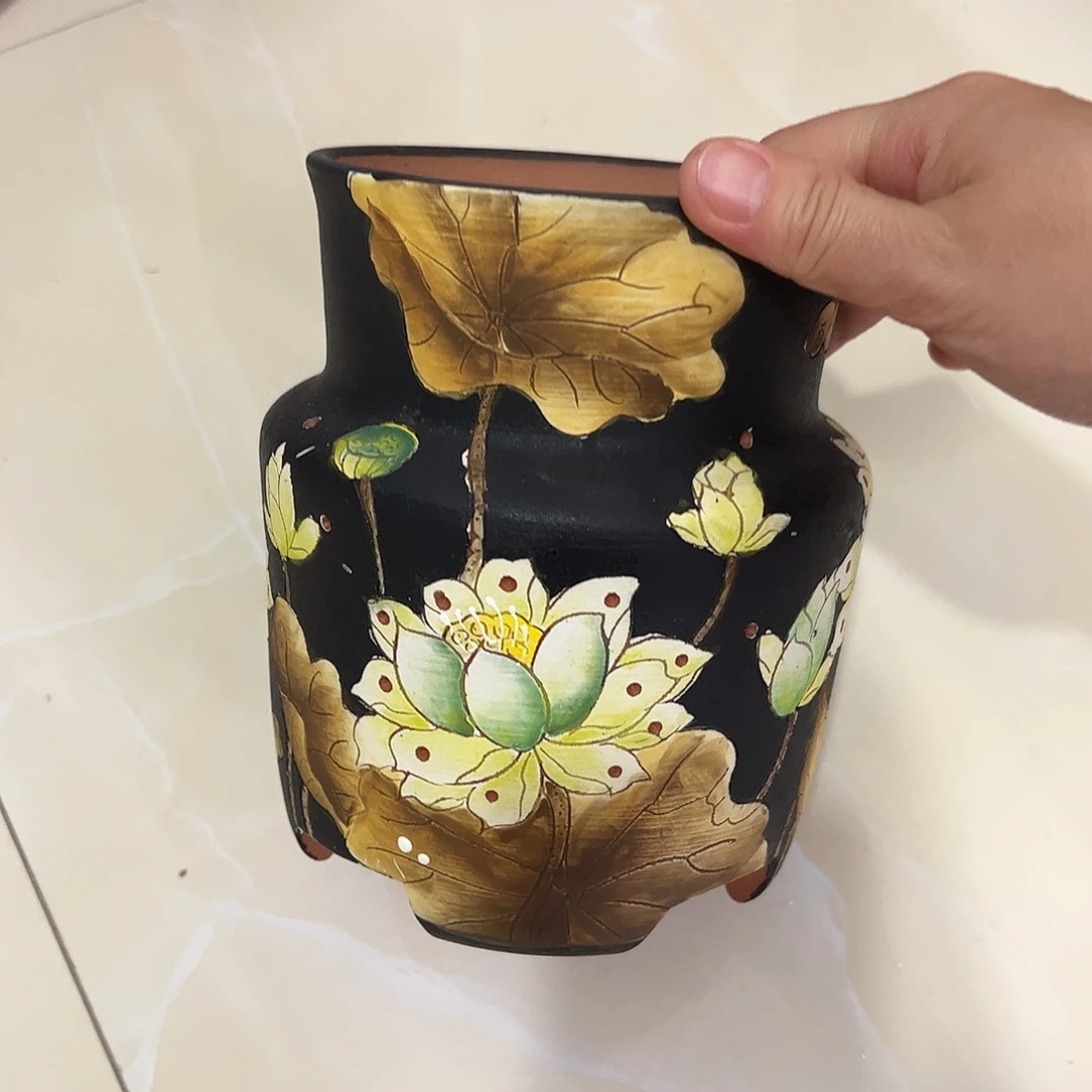 景德镇炫彩手绘口11高16.5