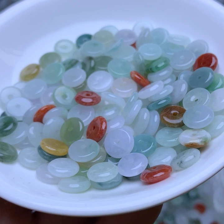 散珠翡翠卡9冰平安扣50个