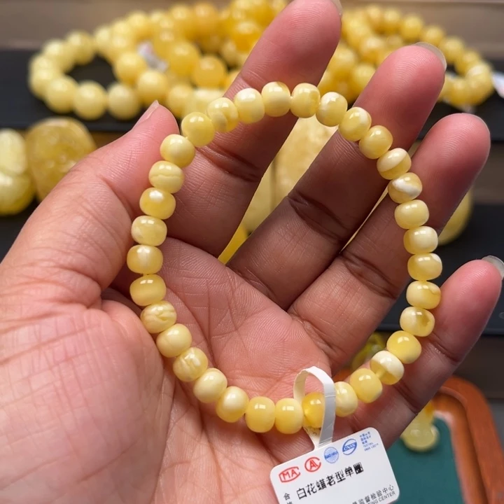 琥珀未镶嵌珠宝奇石M186号6.9+妖花