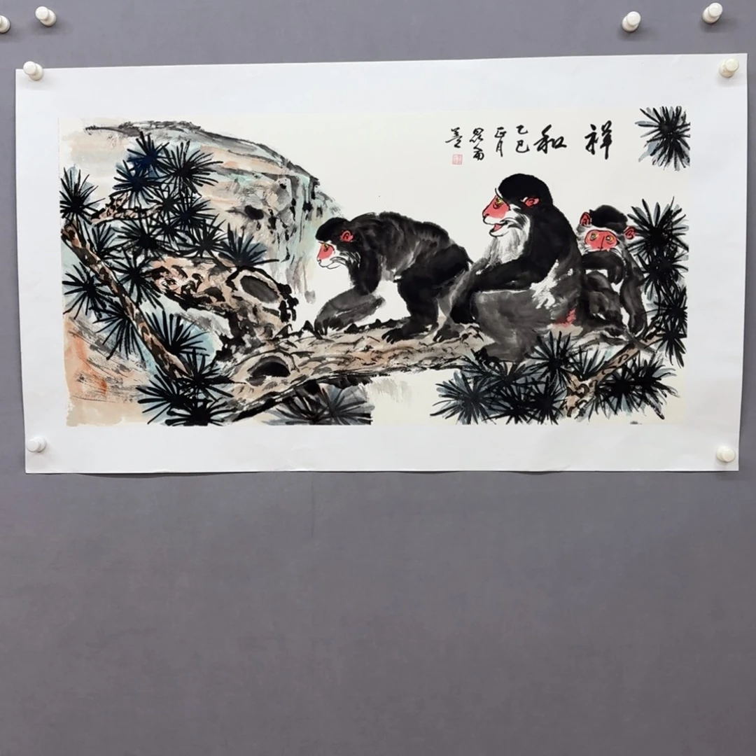 国画艺术家真人手绘