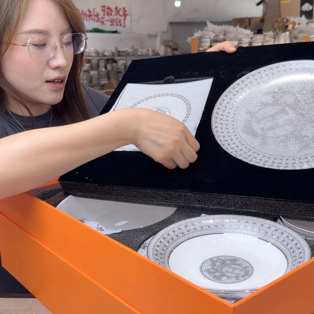 瓷26件套装顺丰银色