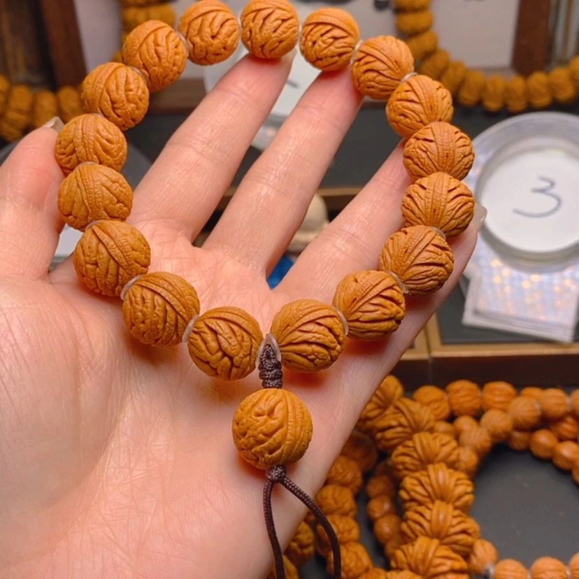 【闪购商品】桃核手串小*龙文桃核