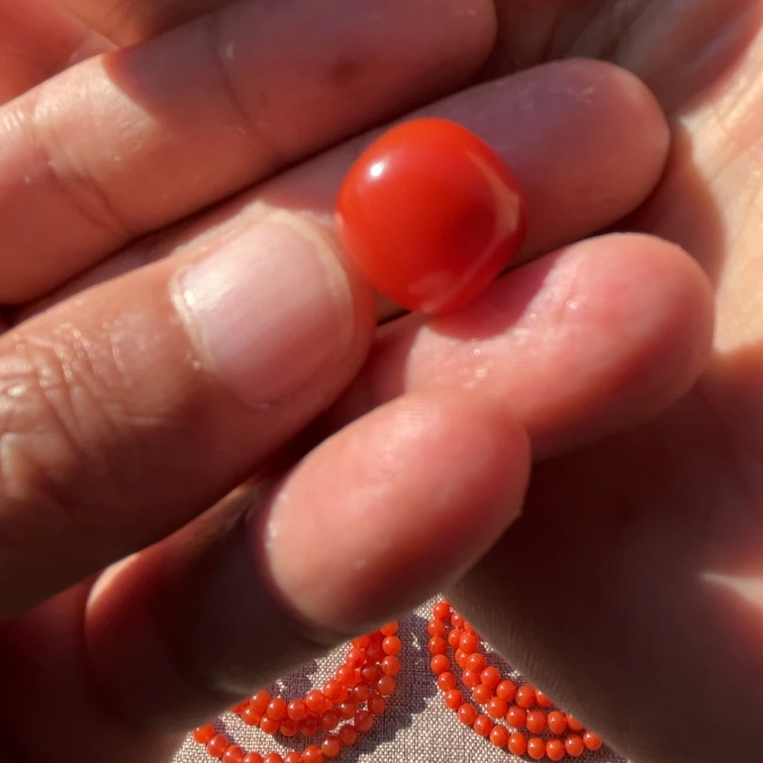 新***一南红玛瑙未镶嵌颈饰