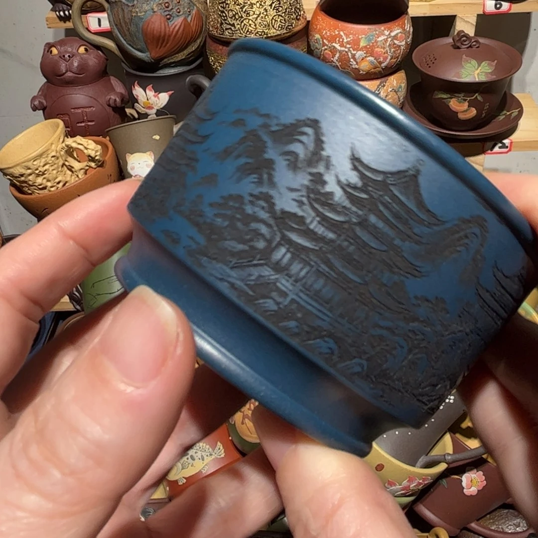 紫砂茶杯宜兴紫砂主人杯