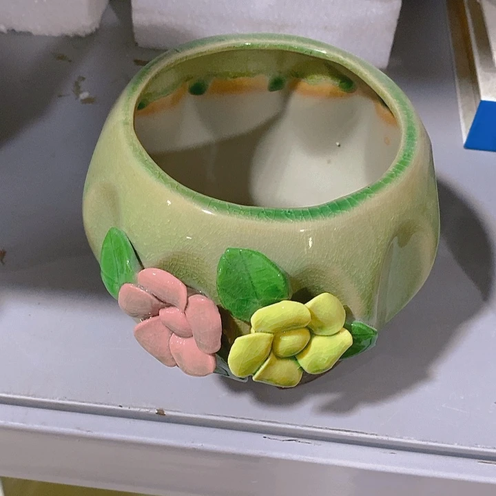 紫砂花盆多肉绿植瑕疵盆有孔