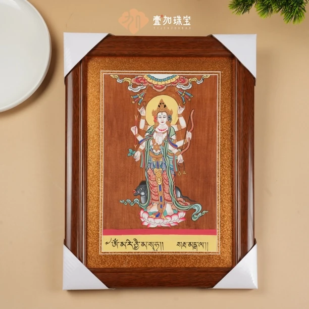 木质吊坠 手工设计摩利支天摆件多样性发货发一