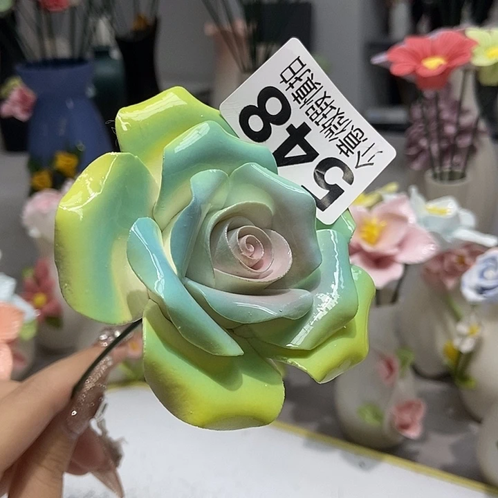 陶瓷纯手工捏花设计