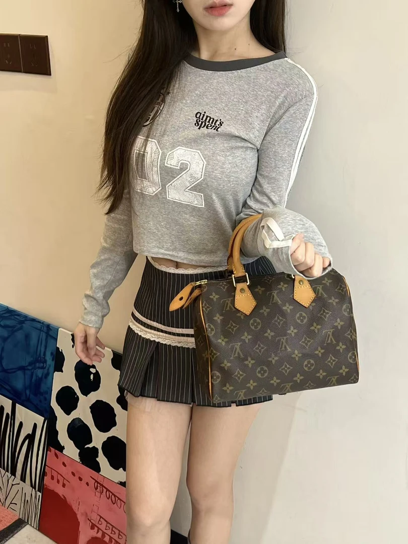95新 LouisVuitton/路易威登 老花手提款speedy25/手提包