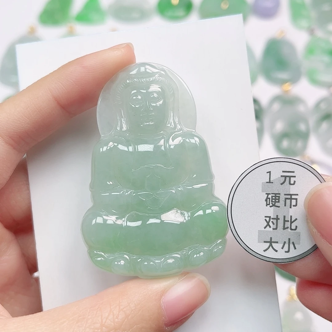 翡翠未镶嵌颈饰天然A货翡翠