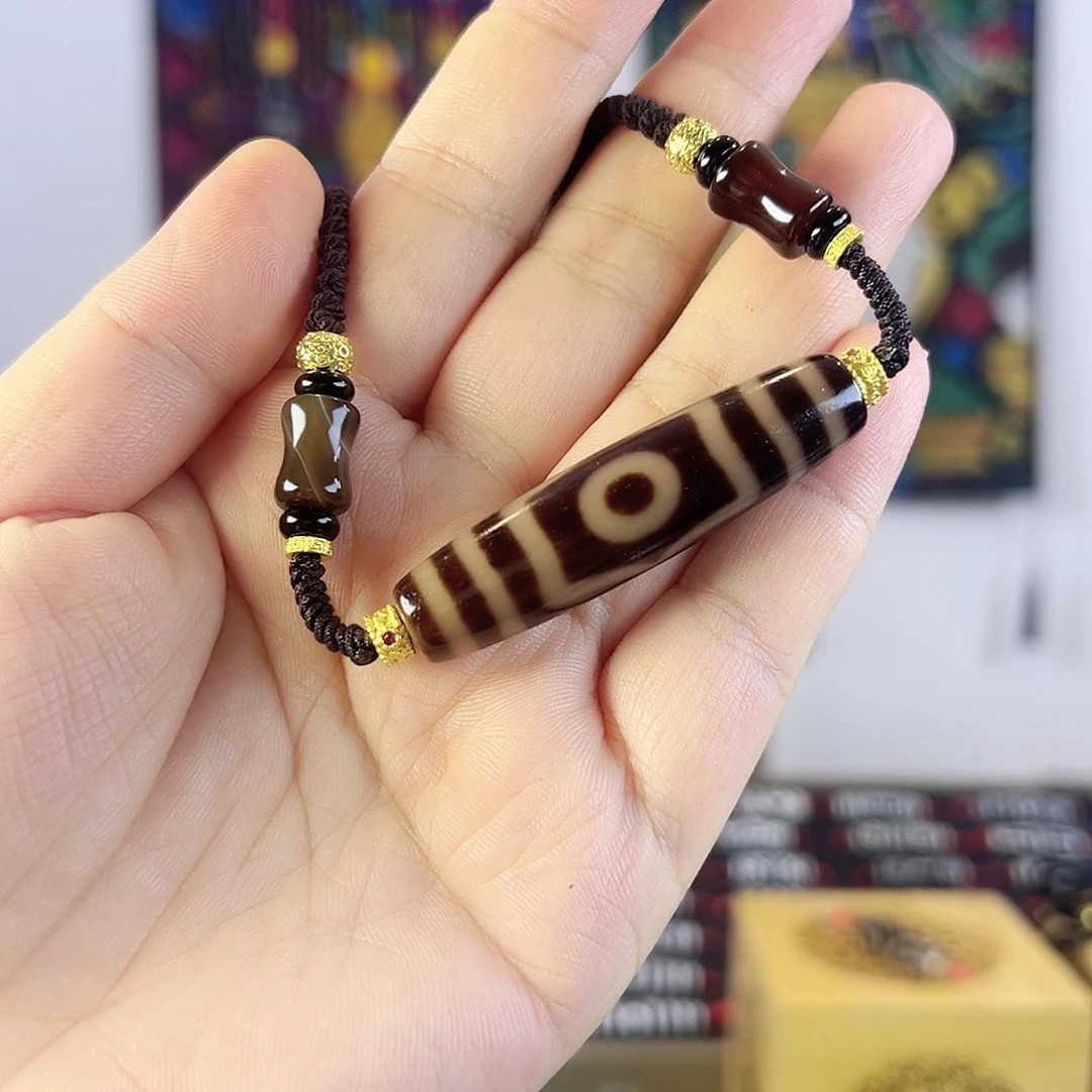 玛瑙/玉髓颈饰合金～黑金