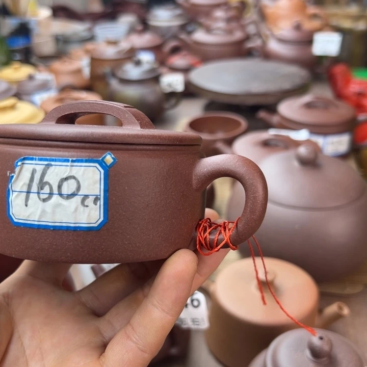 紫砂茶壶紫泥汉瓦160左右瑕疵不挑