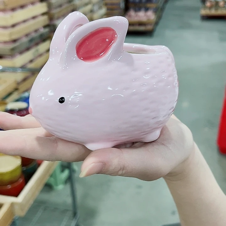 有孔，凑10元包邮陶瓷花盆发货！