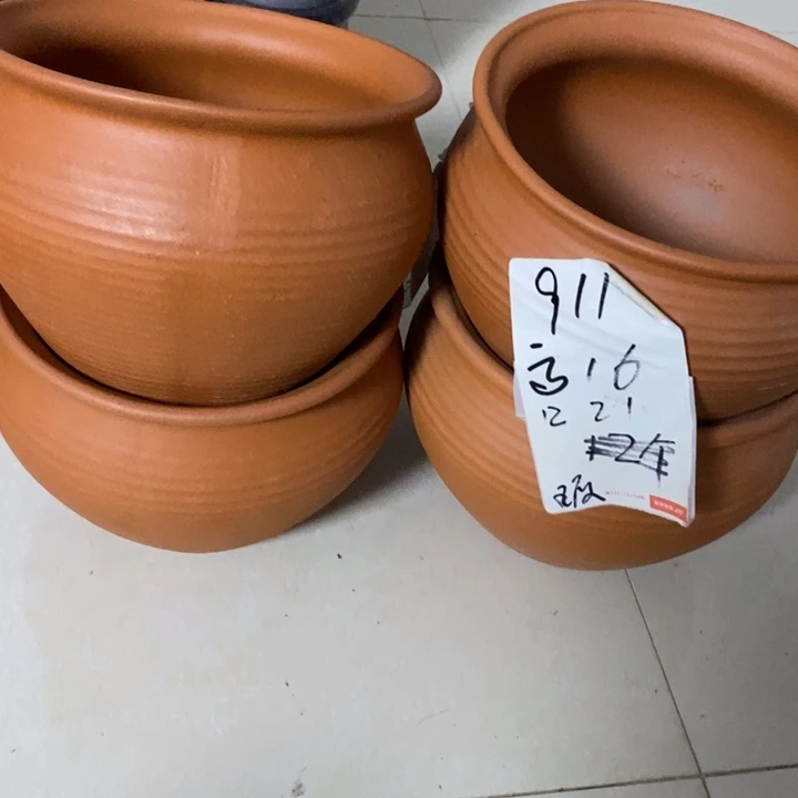粗陶红陶绿植花盆911