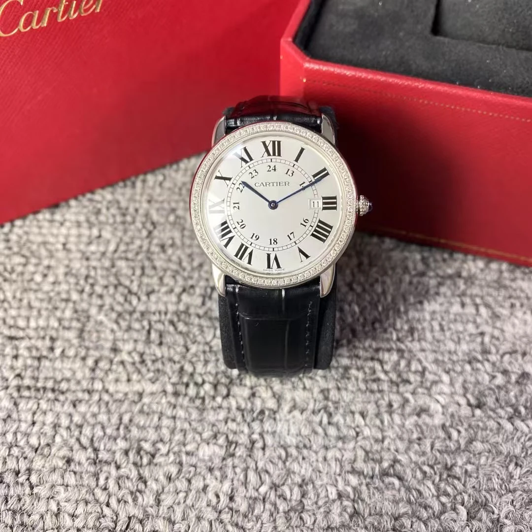 95新 Cartier/卡地亚 亚虎/伦敦系列/表径36mm/单表