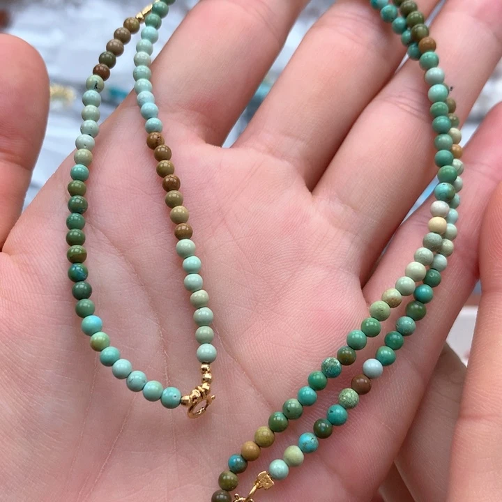 绿松石18K金镶嵌绿松石