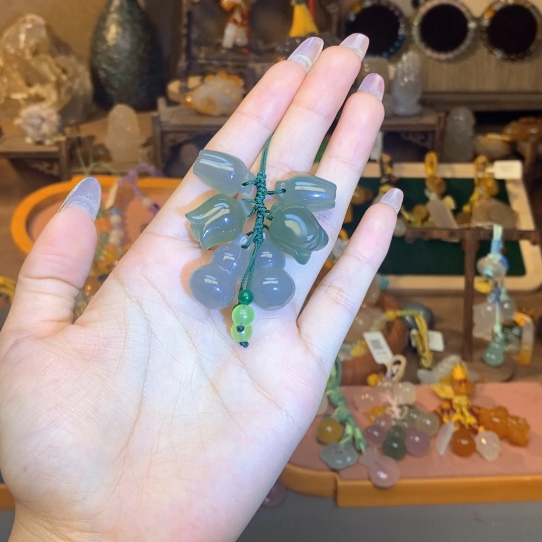玛瑙/玉髓未镶嵌车挂挂件