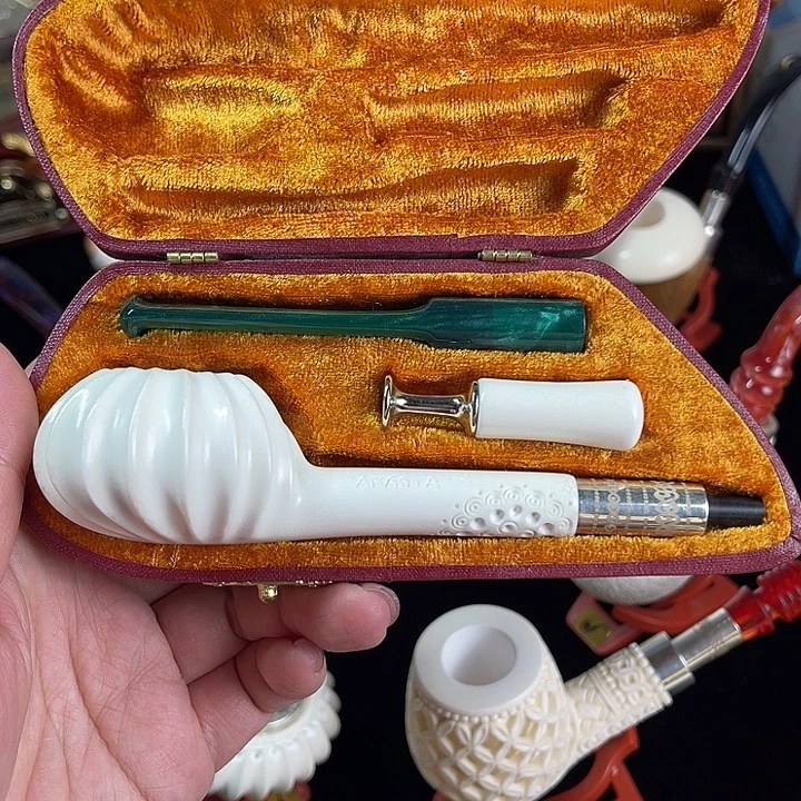 海泡石烟斗大号铅笔杆螺旋平底锅