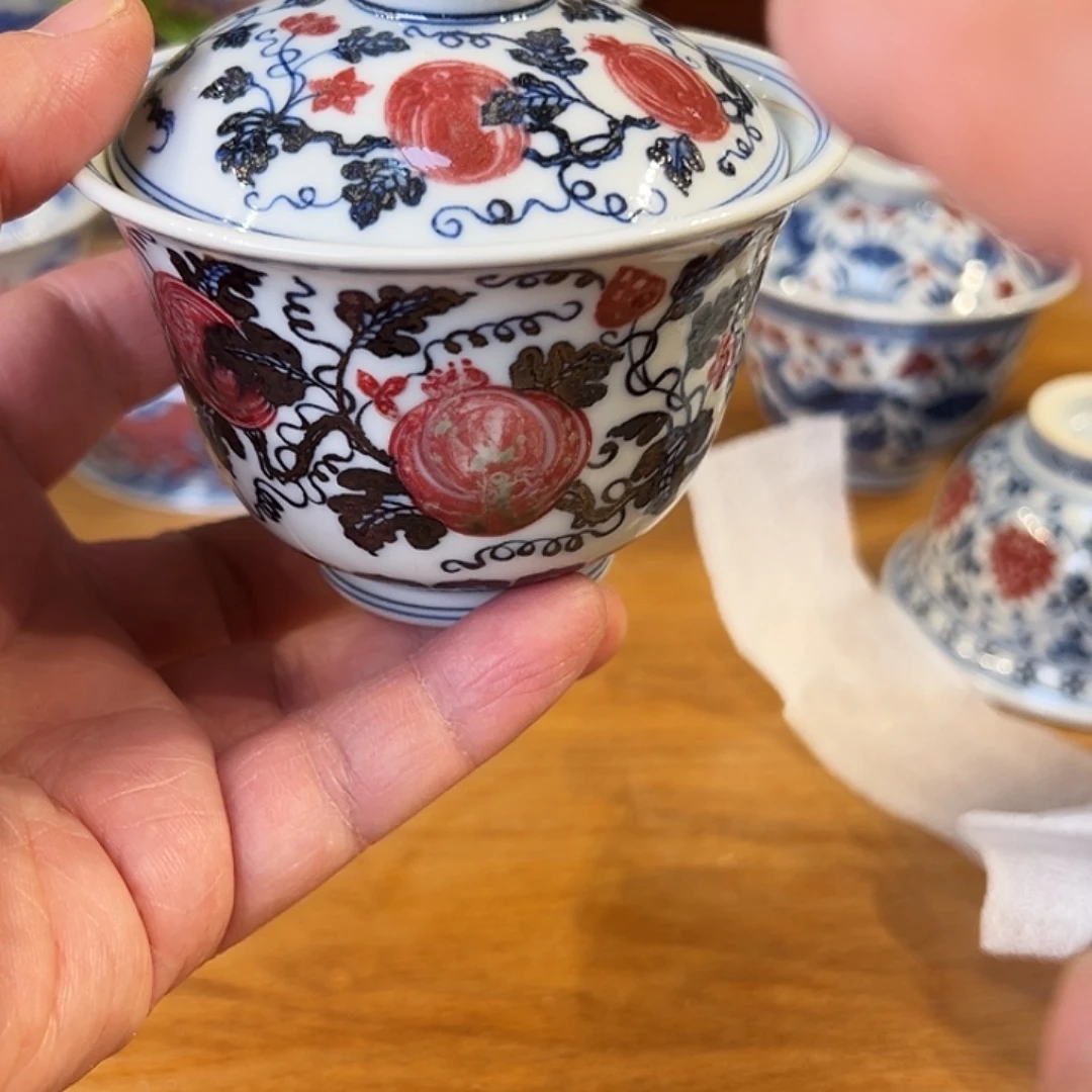景德镇岚溪釉里红瓷器