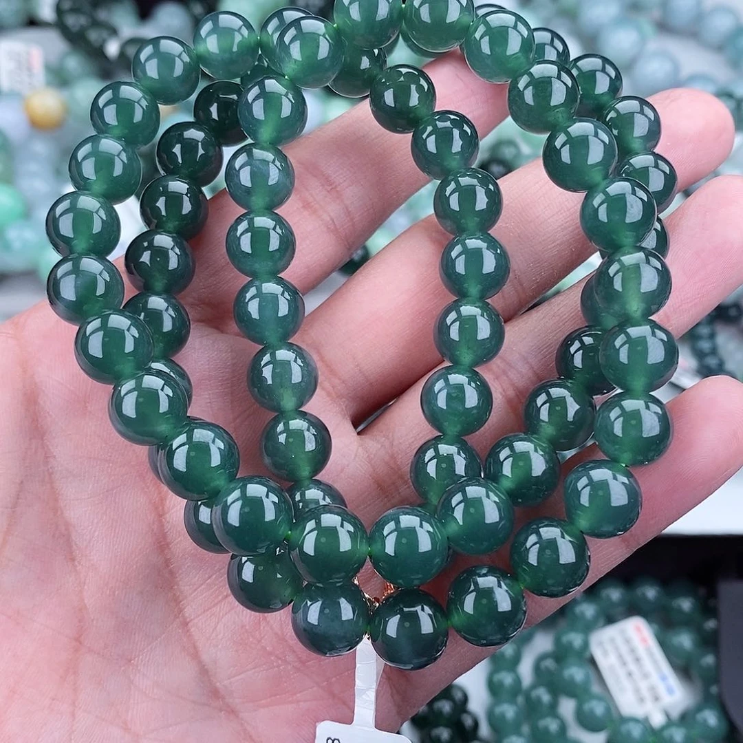 翡翠毛衣链未镶嵌六*