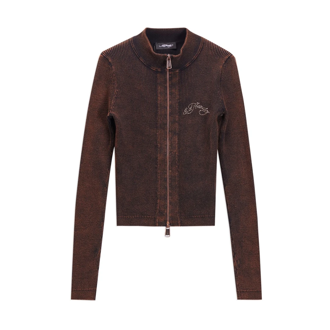 Ed Hardy/埃德哈迪时尚毛衣洋气衣服女针织衫开衫E1QDW364
