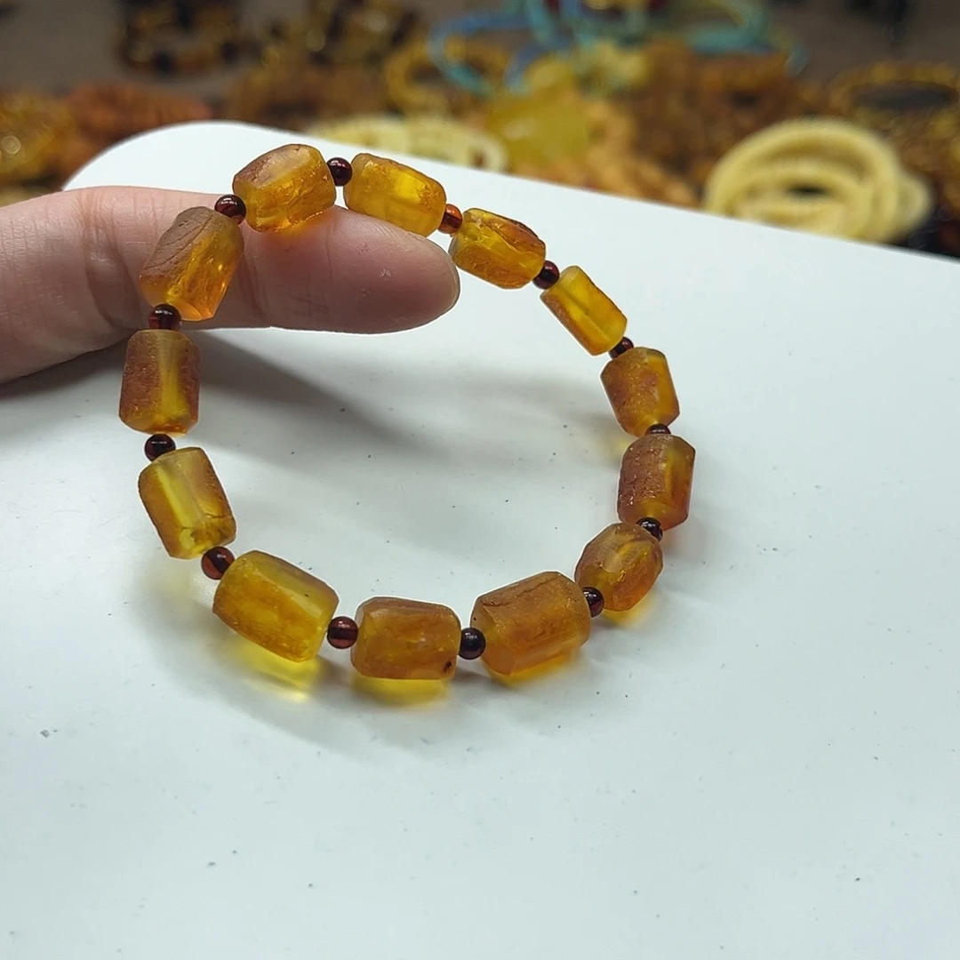 蜜蜡未镶嵌手串蜜蜡原石手串