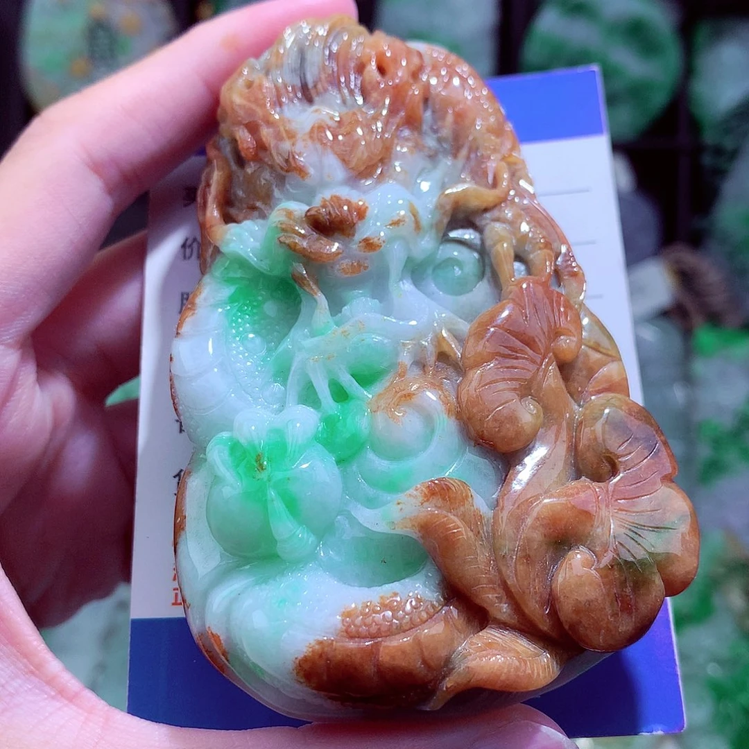 翡翠未镶嵌颈饰天然