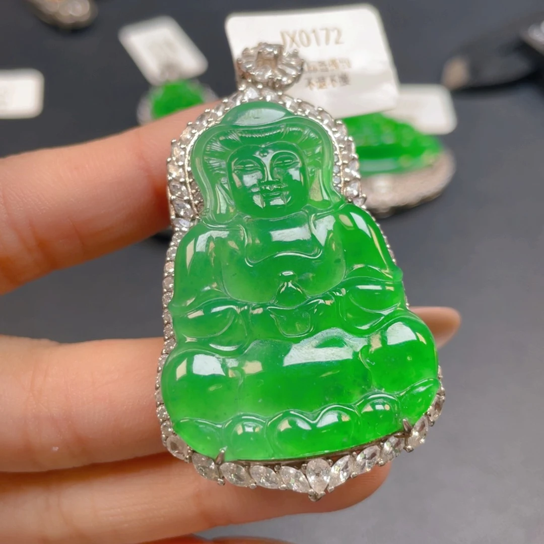 【闪购商品】颈饰银S925镶嵌翡翠翡翠