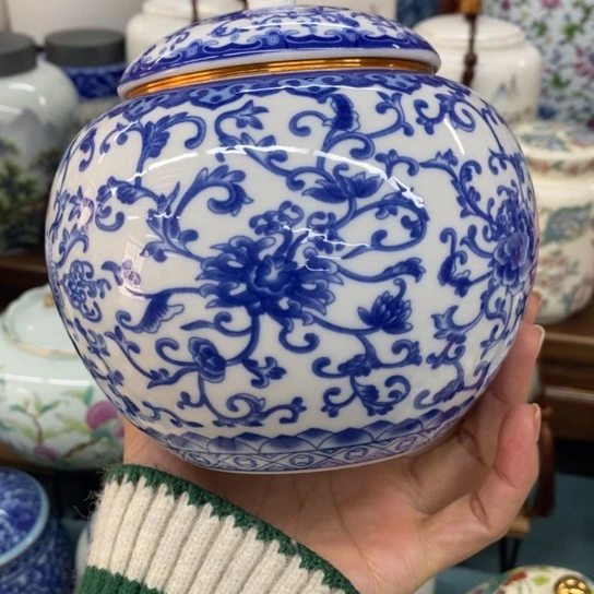 瓷片陶瓷茶叶罐密封罐