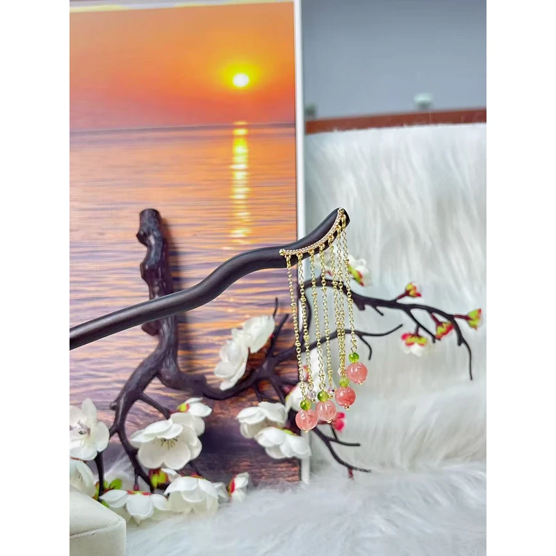 炑歌K429原创单簪长流苏时尚百搭款18公分发簪