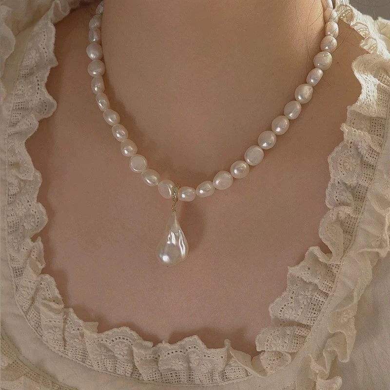 铜合金项链 《温柔尤物》微瑕淡水项链