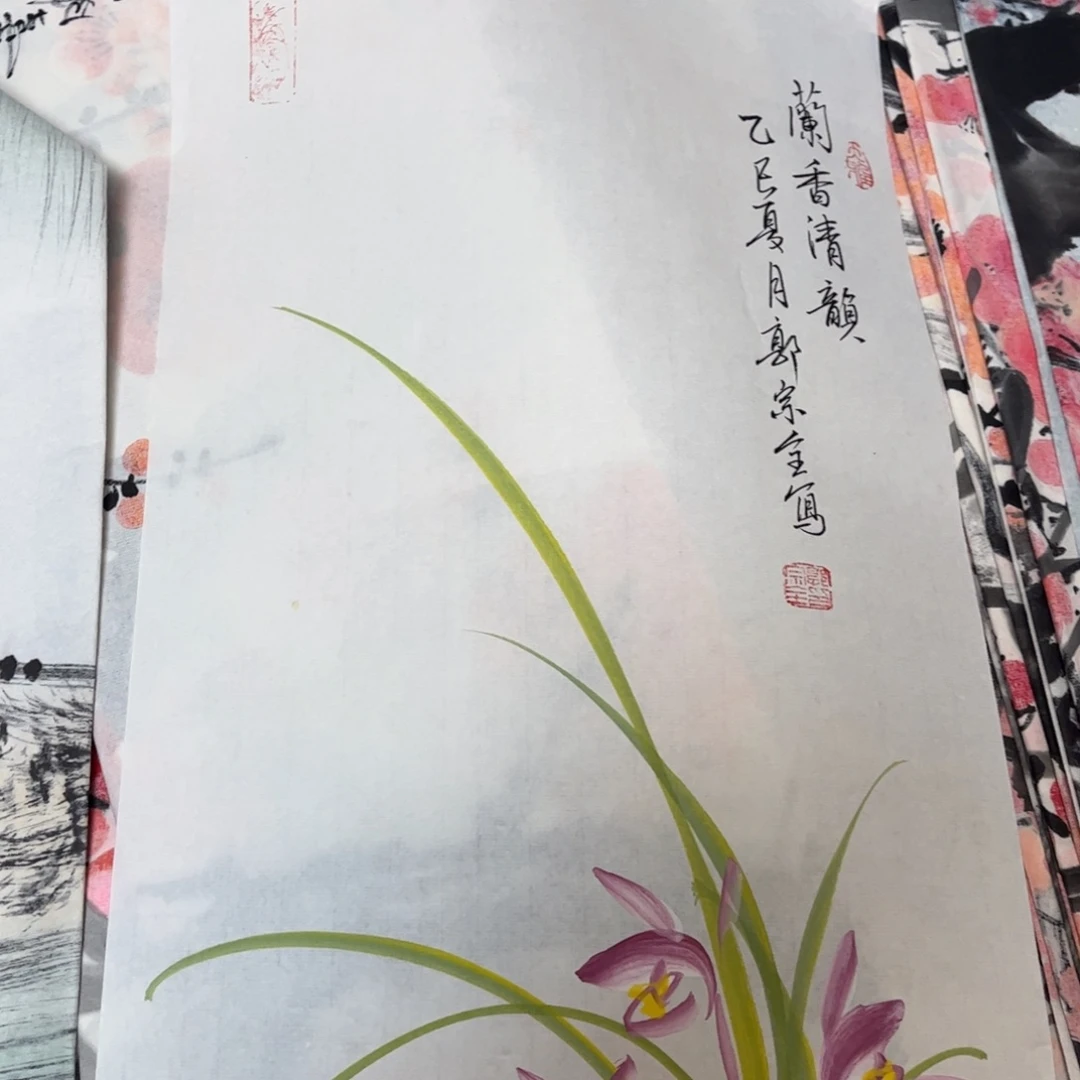 国画12.6纯手绘无边框作品