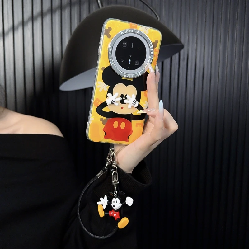 适用华为mate70pro手机壳新款mate70套huawei可爱米奇ins挂绳女款