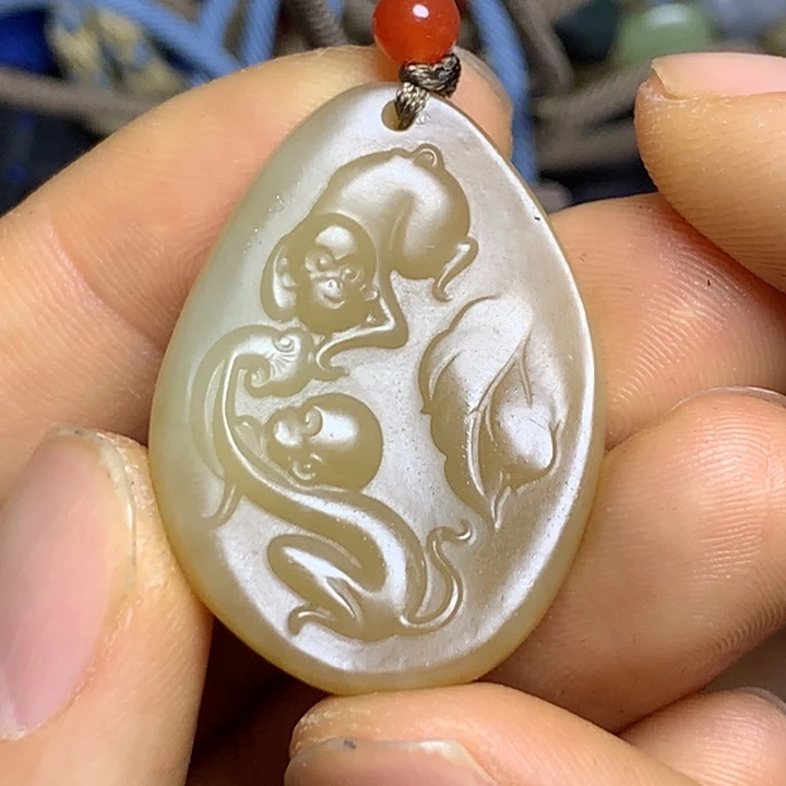 和田玉未镶嵌挂件