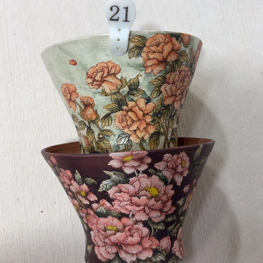 宗***）紫砂花盆陶瓷多肉花盆精品