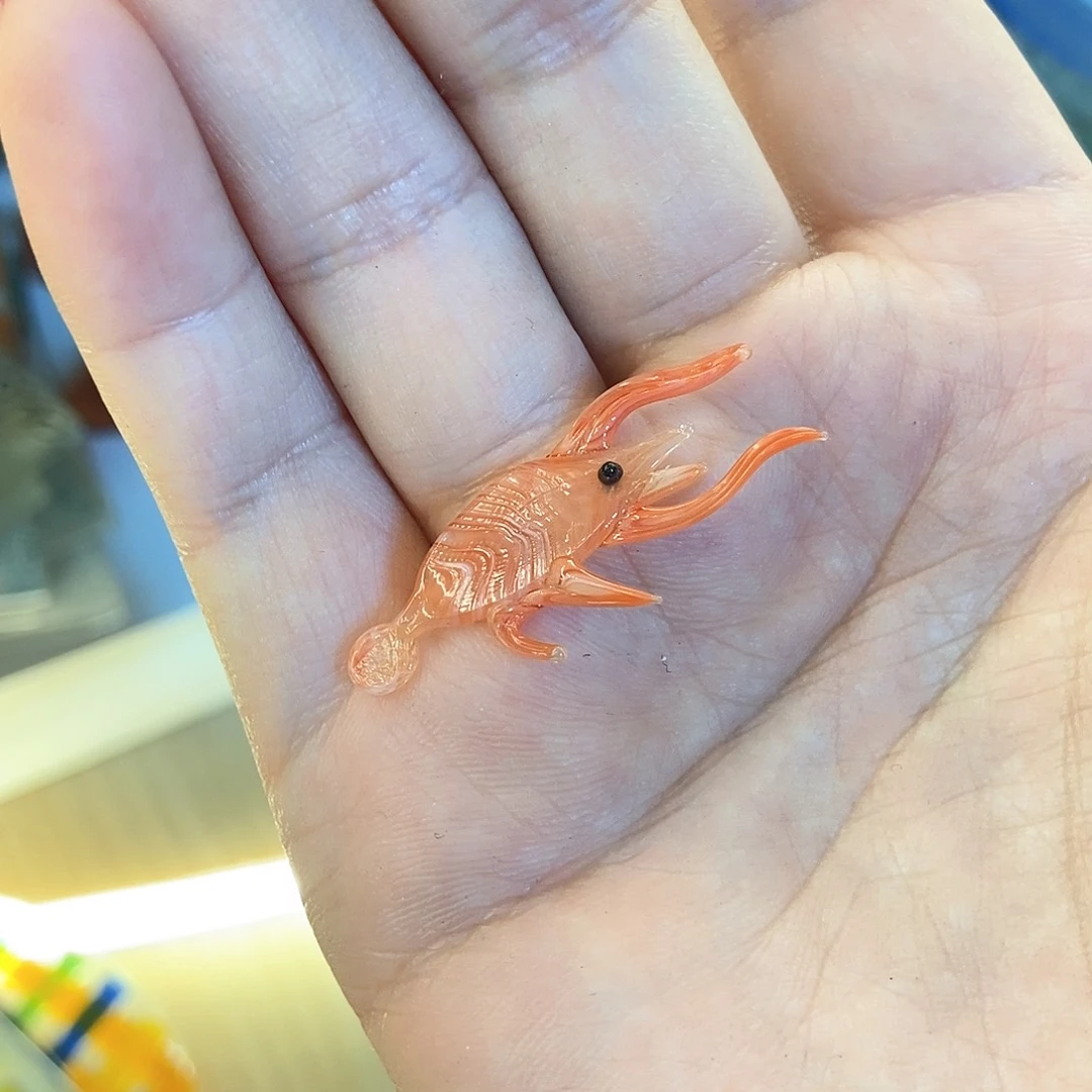 琉璃手工艺品虾米