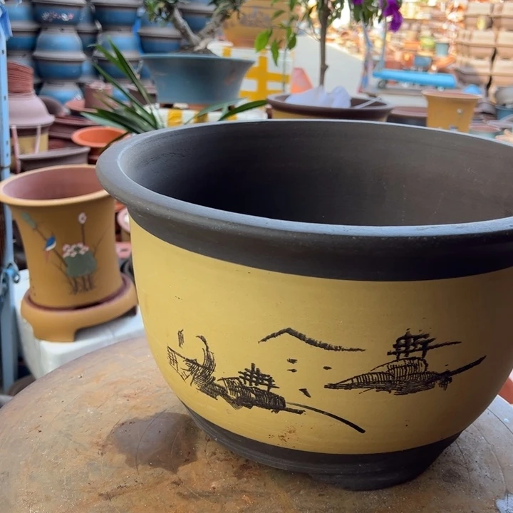 紫砂宜兴紫砂花盆002