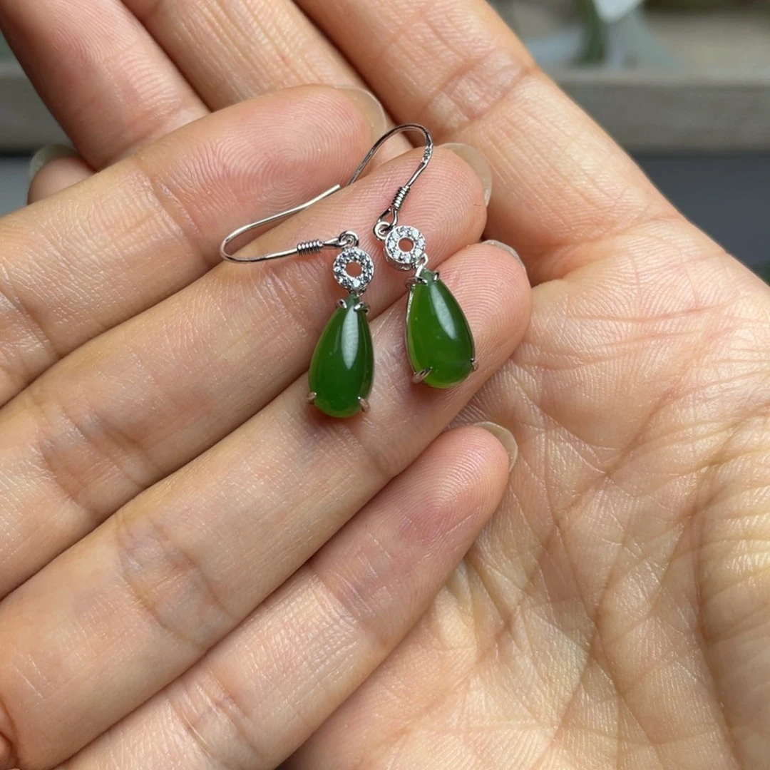 和田玉银S925镶嵌颈饰