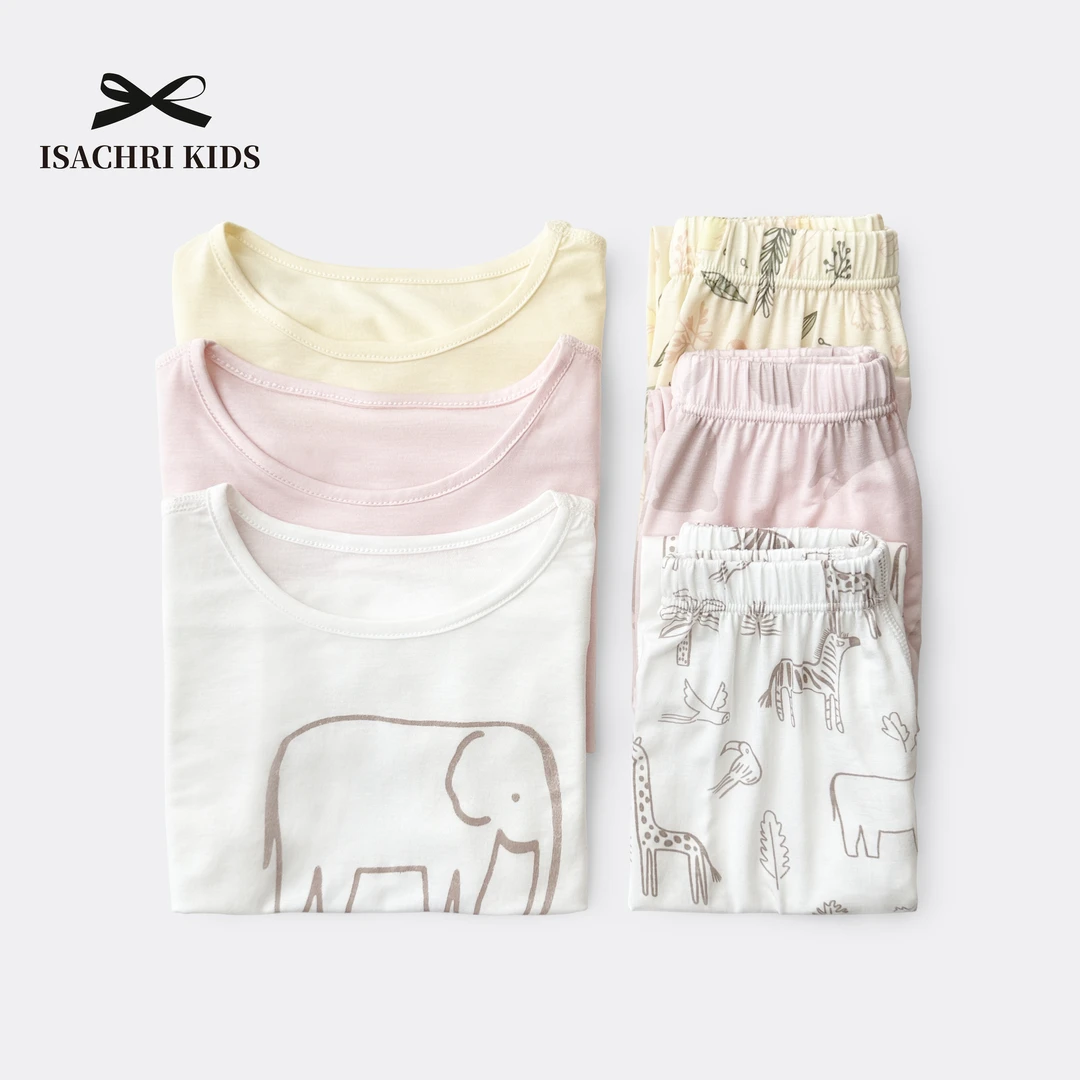 晶晶家【现发】小宅女套装童装女童睡衣两件套夏款洋气家居服 IS447