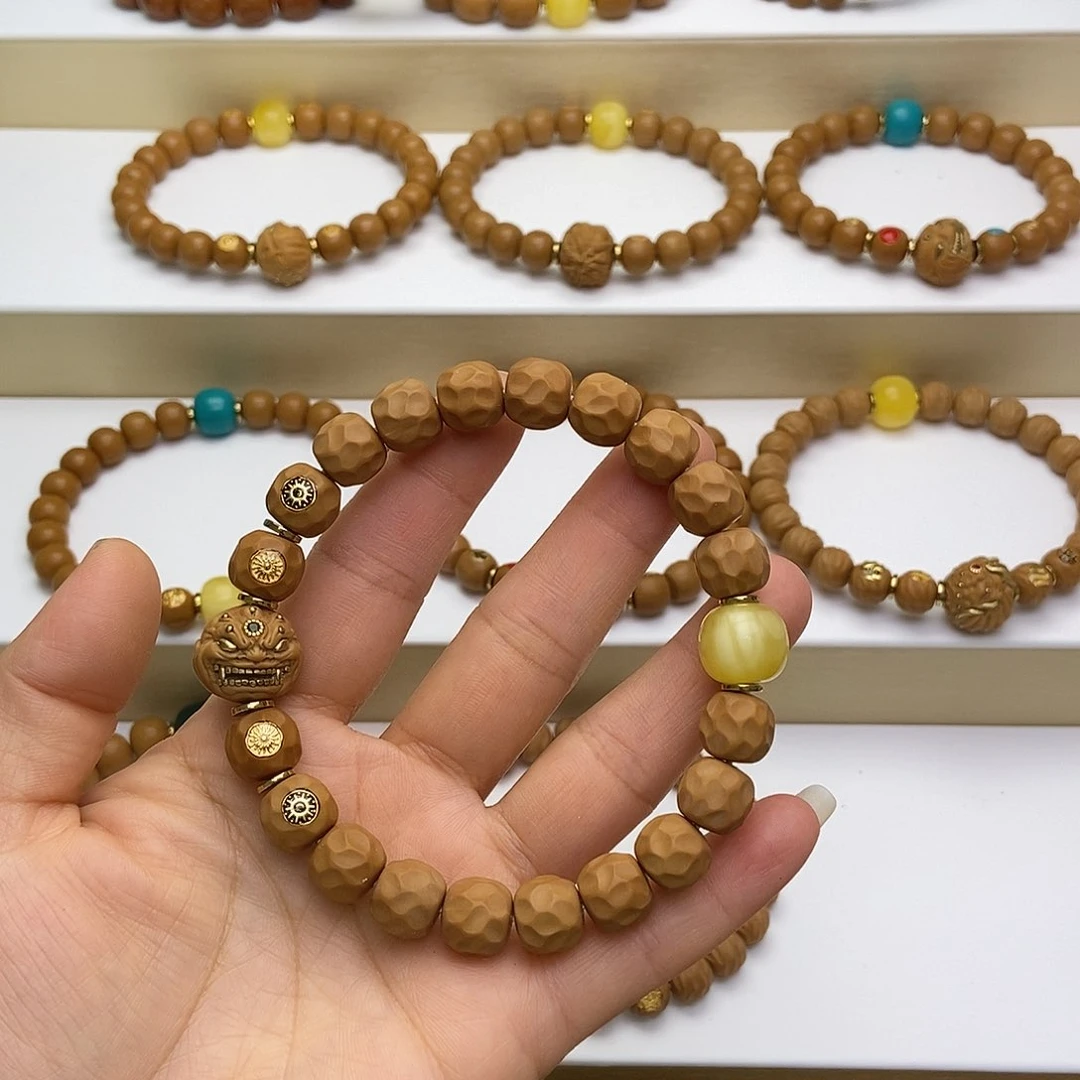 猴头核桃手串猴头核桃手串奶酪四标原 黄六目10.3