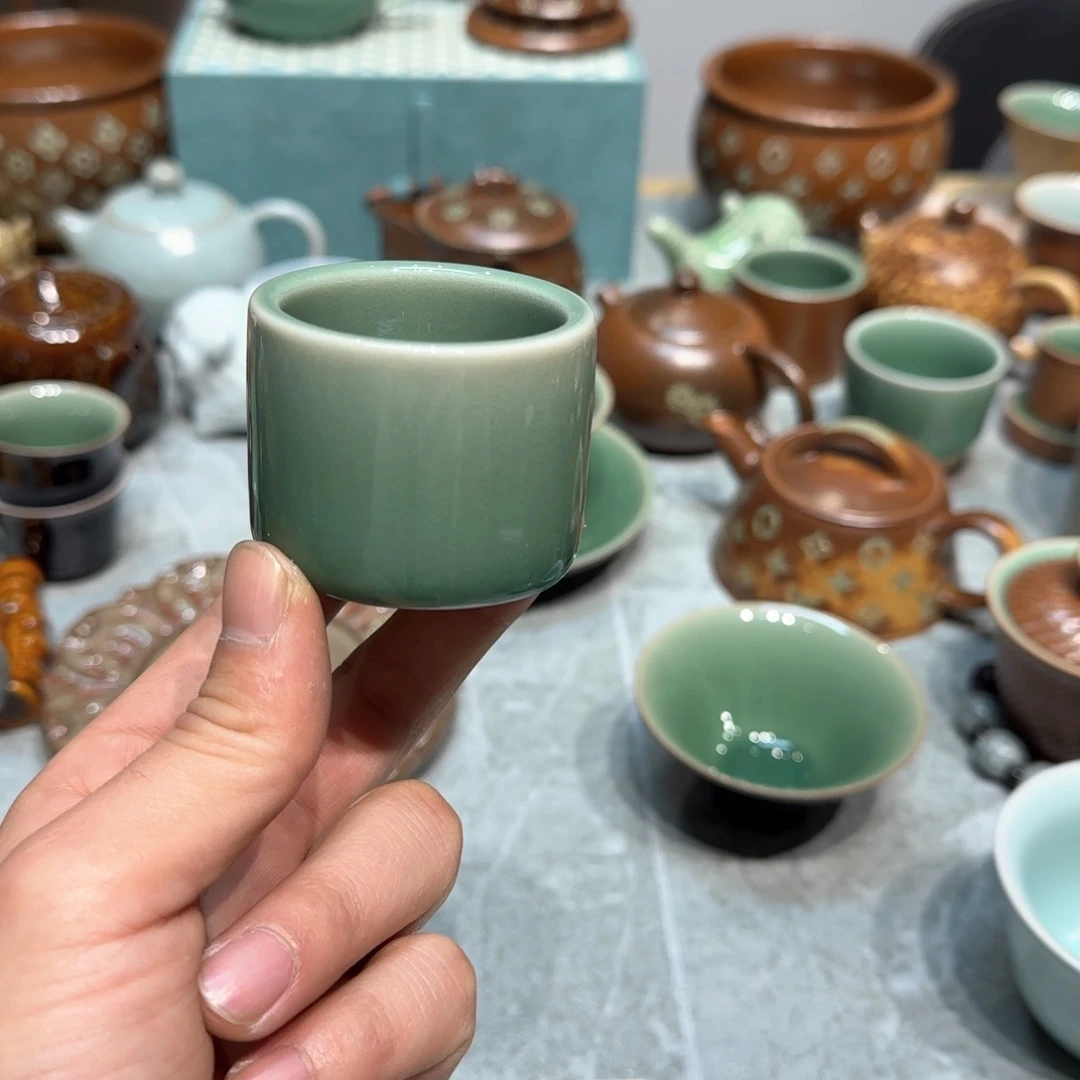 小金茶器青瓷茶具