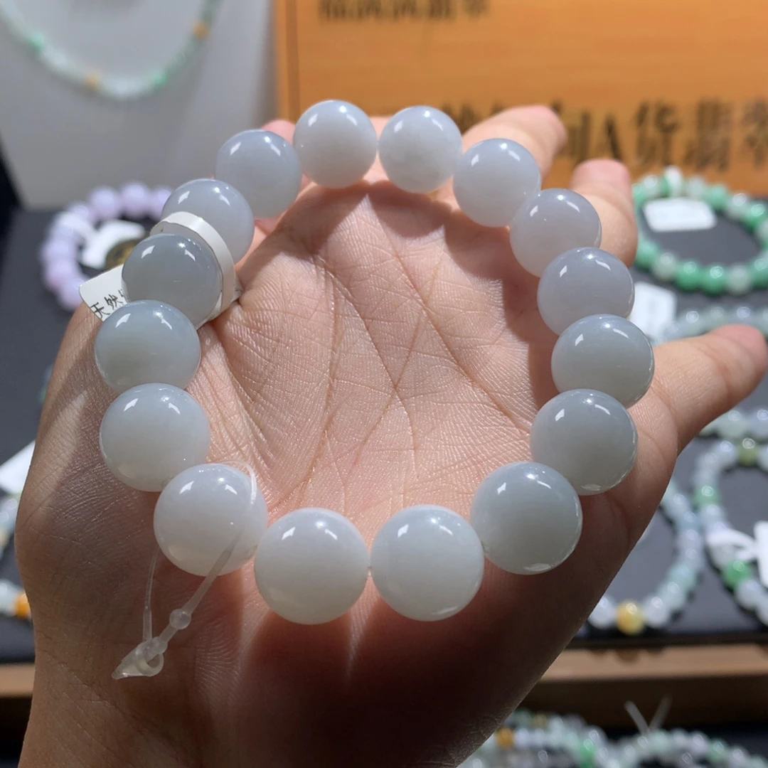 翡翠未镶嵌手链卡12.8