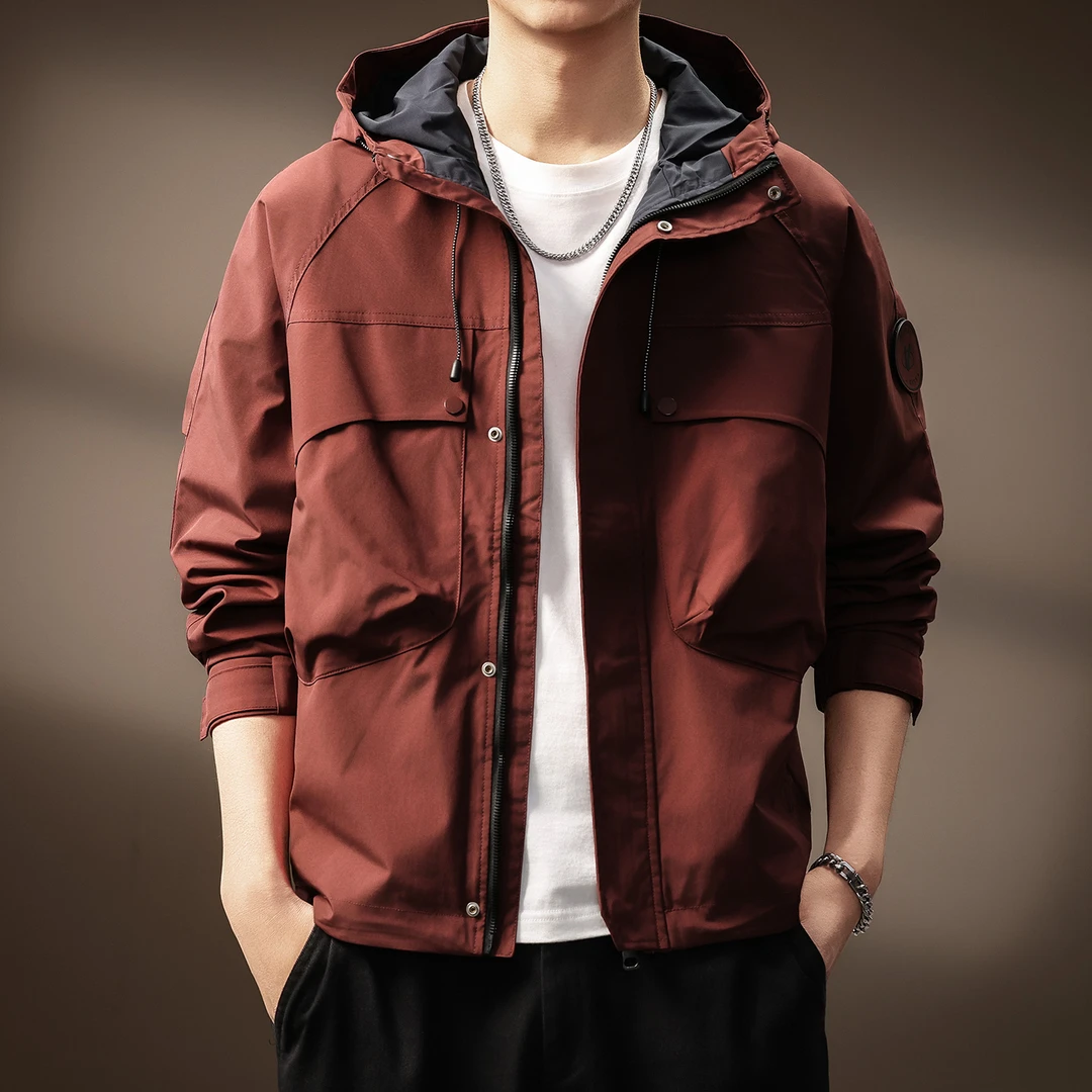 高端美式工装户外三防外套男士秋季新款潮牌机能风宽松休闲夹克男